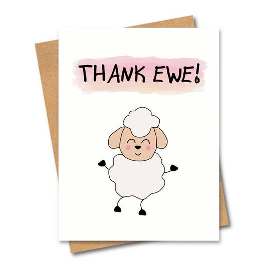 Cards - "Thank Ewe!"